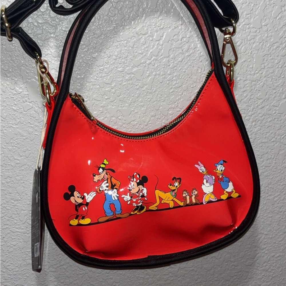 Loungefly Red and Black Disney Crossbody Bag